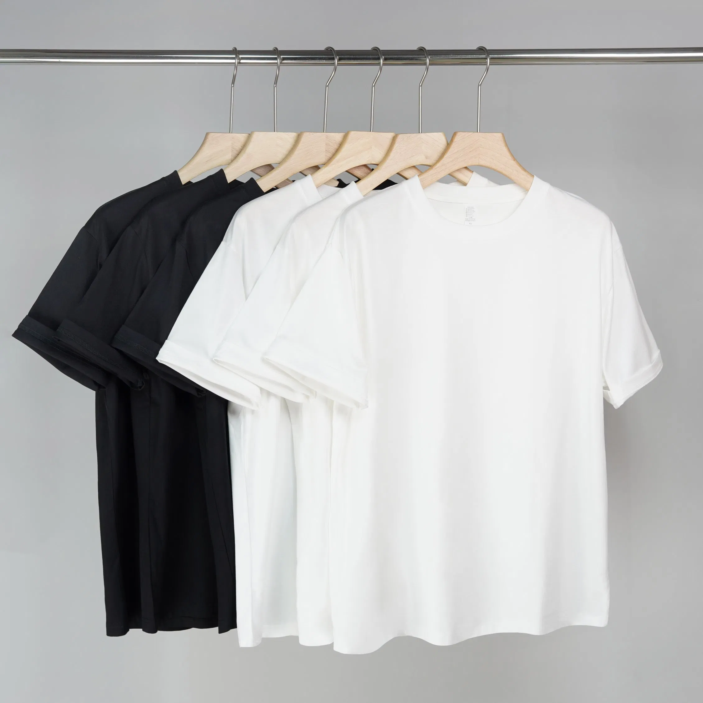 女士寬鬆純棉短袖T卹 - 訂製重磅男士T卹 5