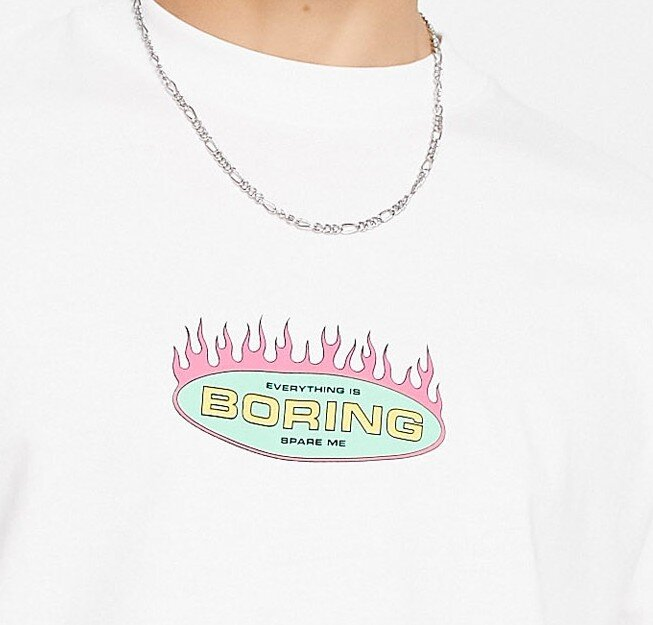 350 GSM グラフィックコットン 長袖クルーネックコットンTシャツ-LSTS012 5