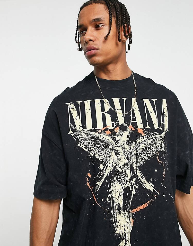 Custom Angel Print Oversized Cotton T-Shirt for Men - Washed Short Sleeve Apparel 3