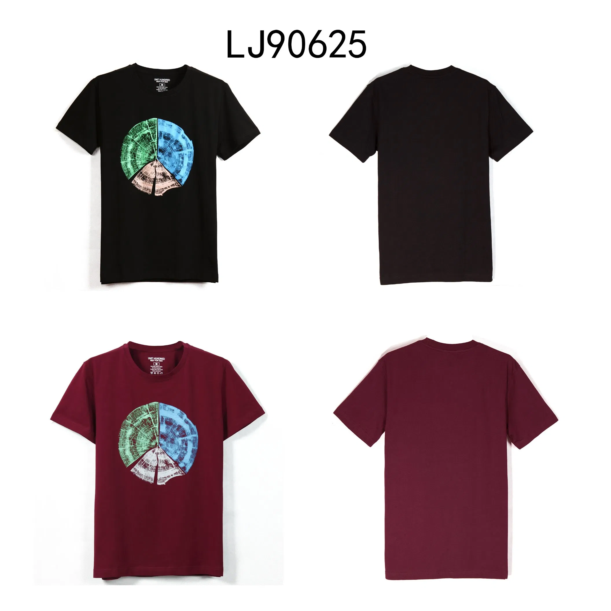 T-shirt personnalisé en coton épais avec motifs imprimés en relief 4