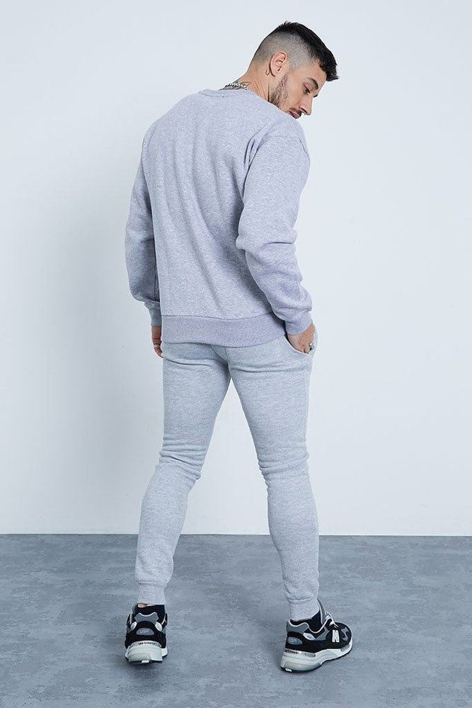 Felpa oversize personalizzata con scollo tondo ricamata in 100% cotone - Felpa con cappuccio da uomo 5