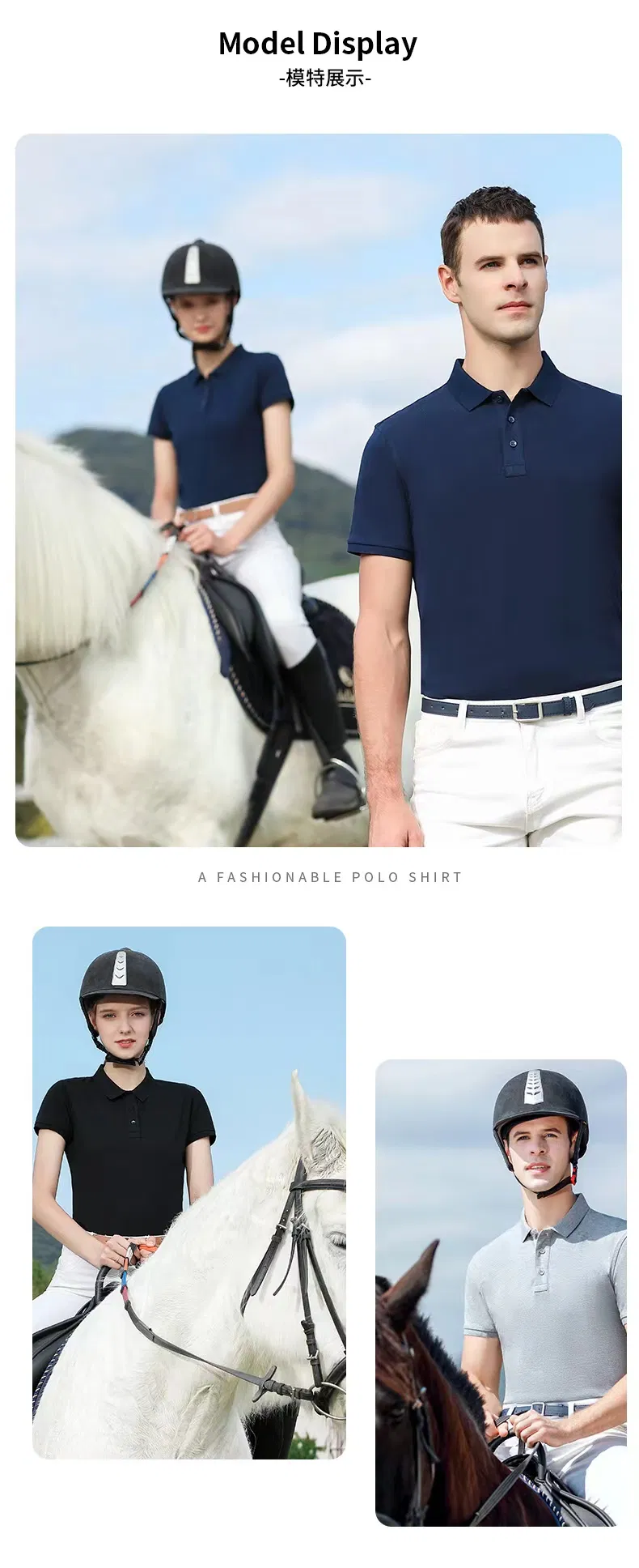 Polo da golf da uomo con logo ricamato personalizzato di alta qualità 7