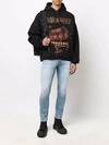 Fabricant de vêtements personnalisés, impression numérique, broderie effet vieilli, col rond, coton 385 g, style streetwear - CNSS004 2
