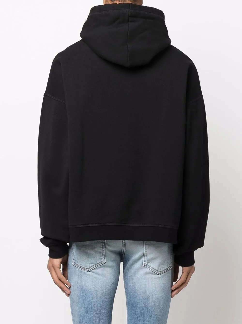 Fabricant de vêtements personnalisés, impression numérique, broderie effet vieilli, col rond, coton 385 g, style streetwear - CNSS004 3