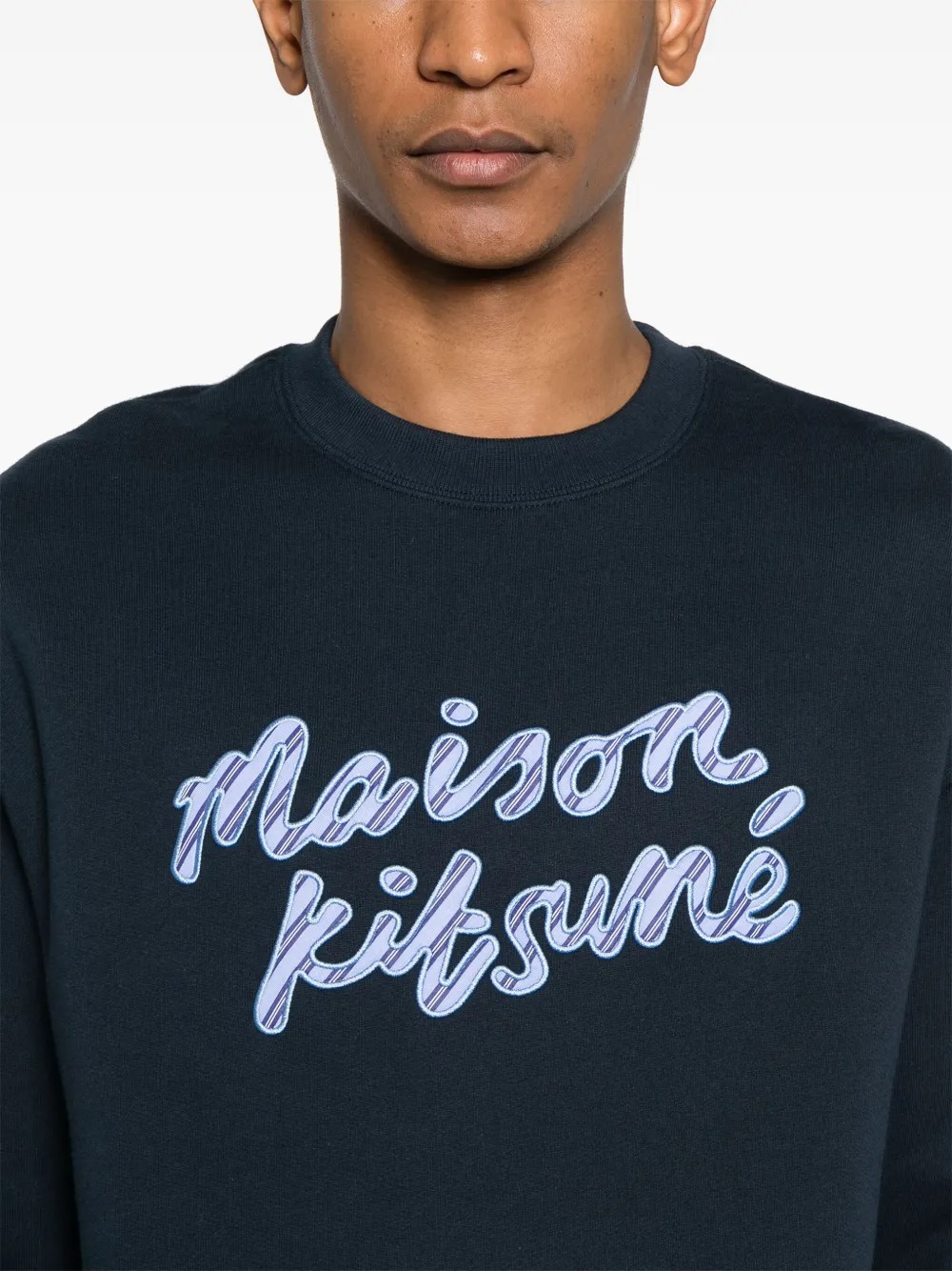 Fabricant de vêtements personnalisés, impression numérique, col rond brodé, coton 300 g, streetwear-CNSS005 2