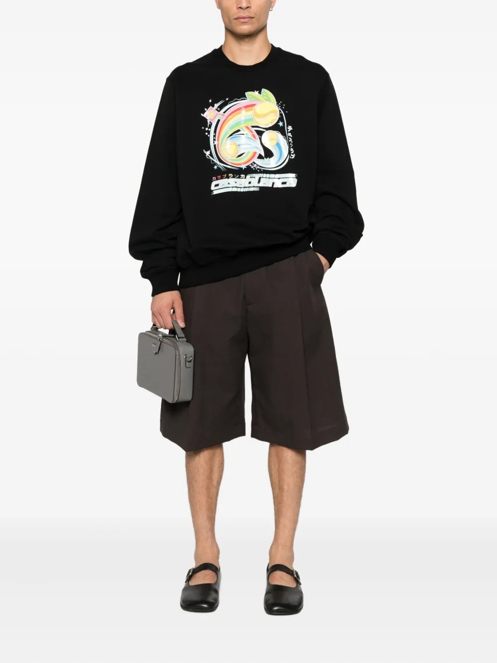 Fabricant de vêtements personnalisés, impression numérique, sweat-shirt graphique à col rond en coton 310 g, style streetwear - CNSS002 4
