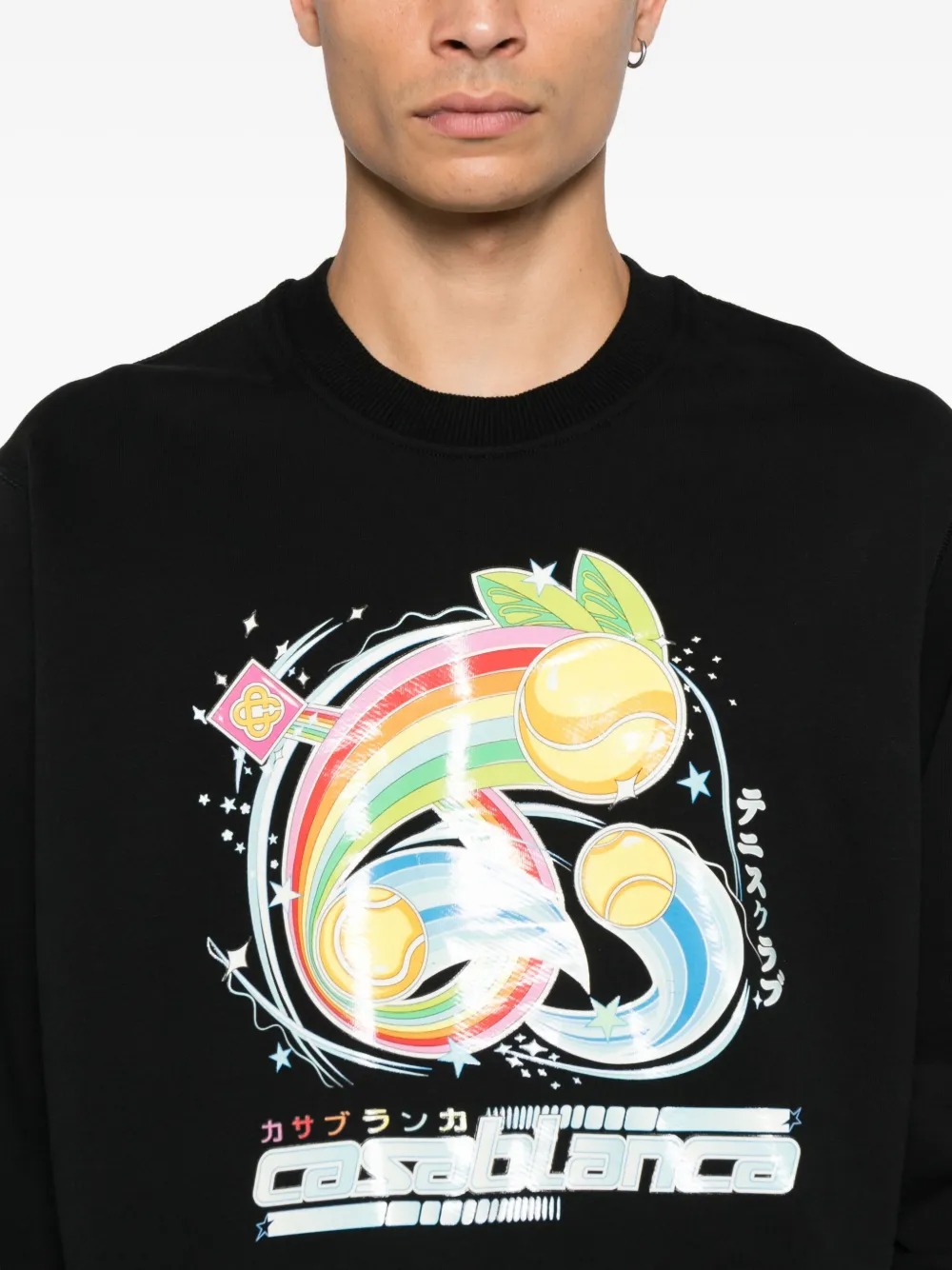 Fabricant de vêtements personnalisés, impression numérique, sweat-shirt graphique à col rond en coton 310 g, style streetwear - CNSS002 2