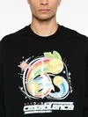 Fabricant de vêtements personnalisés, impression numérique, sweat-shirt graphique à col rond en coton 310 g, style streetwear - CNSS002 2