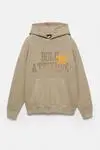 Sweat à capuche en coton mélangé 370 g avec poche, impression numérique personnalisée. 1