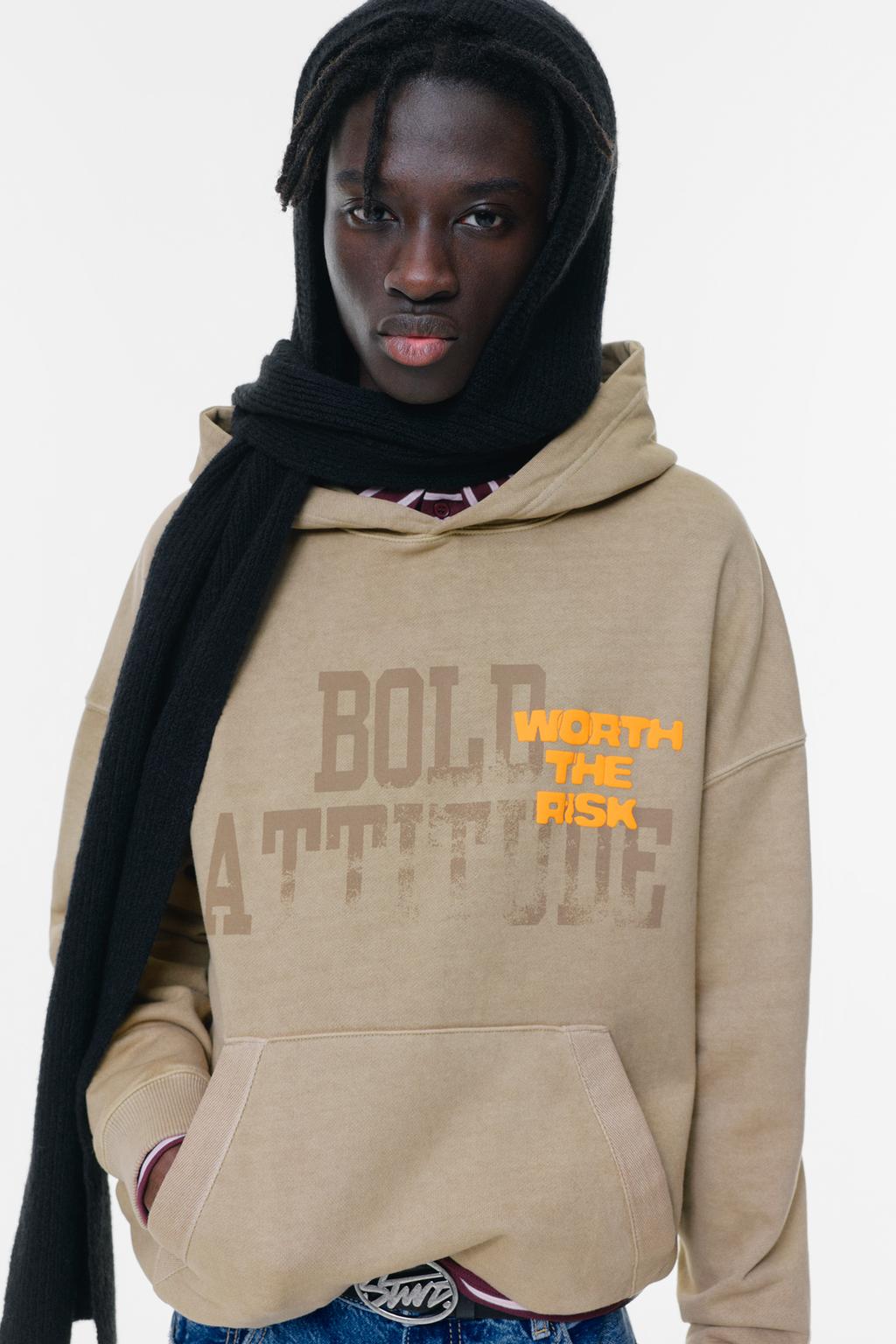 Sweat à capuche en coton mélangé 370 g avec poche, impression numérique personnalisée. 2