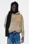Sweat à capuche en coton mélangé 370 g avec poche, impression numérique personnalisée. 3