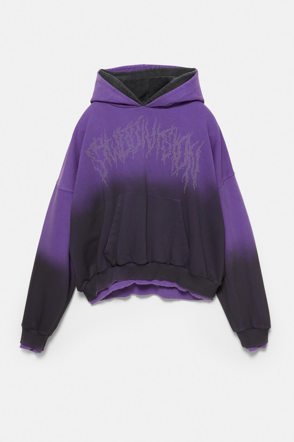 Custom Clothing Manufacturer Digital Printing Graphic Acid Wash Distressed 380g Cotton Hoodie with Pocket