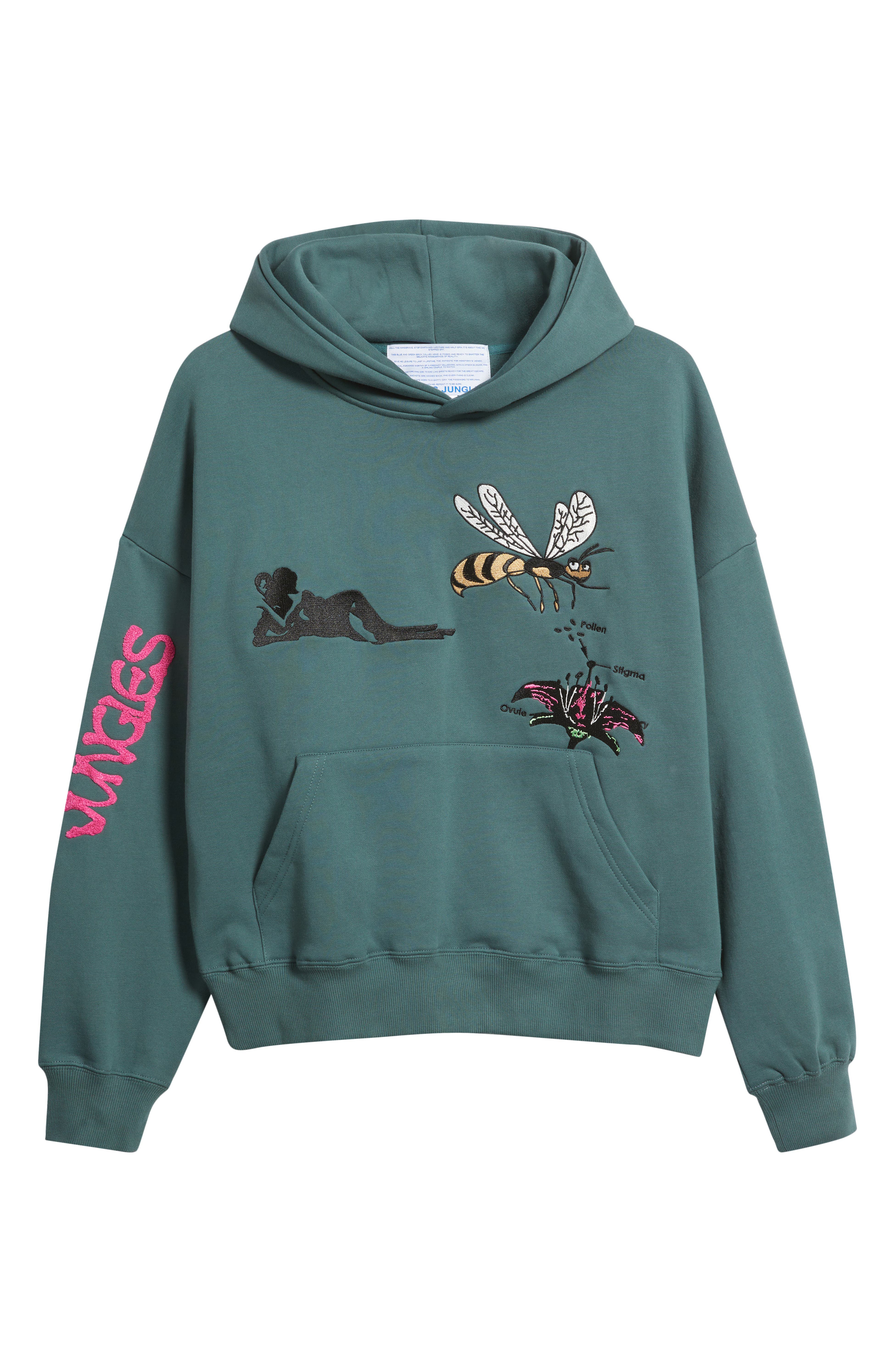 Custom Clothing Manufacturer Digital Printing Graphic Embroidery Distressed 400g Cotton Hoodie with Pocket