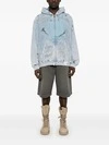 Sweat à capuche oversize en coton 470 g, délavé à l'acide et orné d'appliqués, avec poche. 5