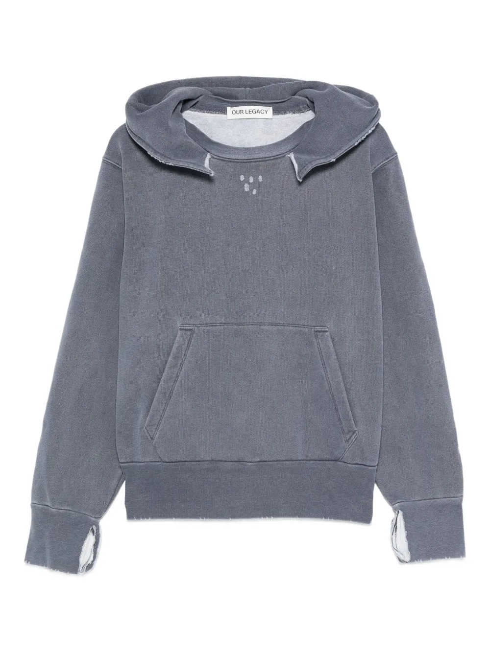 Custom Clothing Manufacturer Distressed Acid Wash Oversized 460g Cotton Hoodie with Pocket