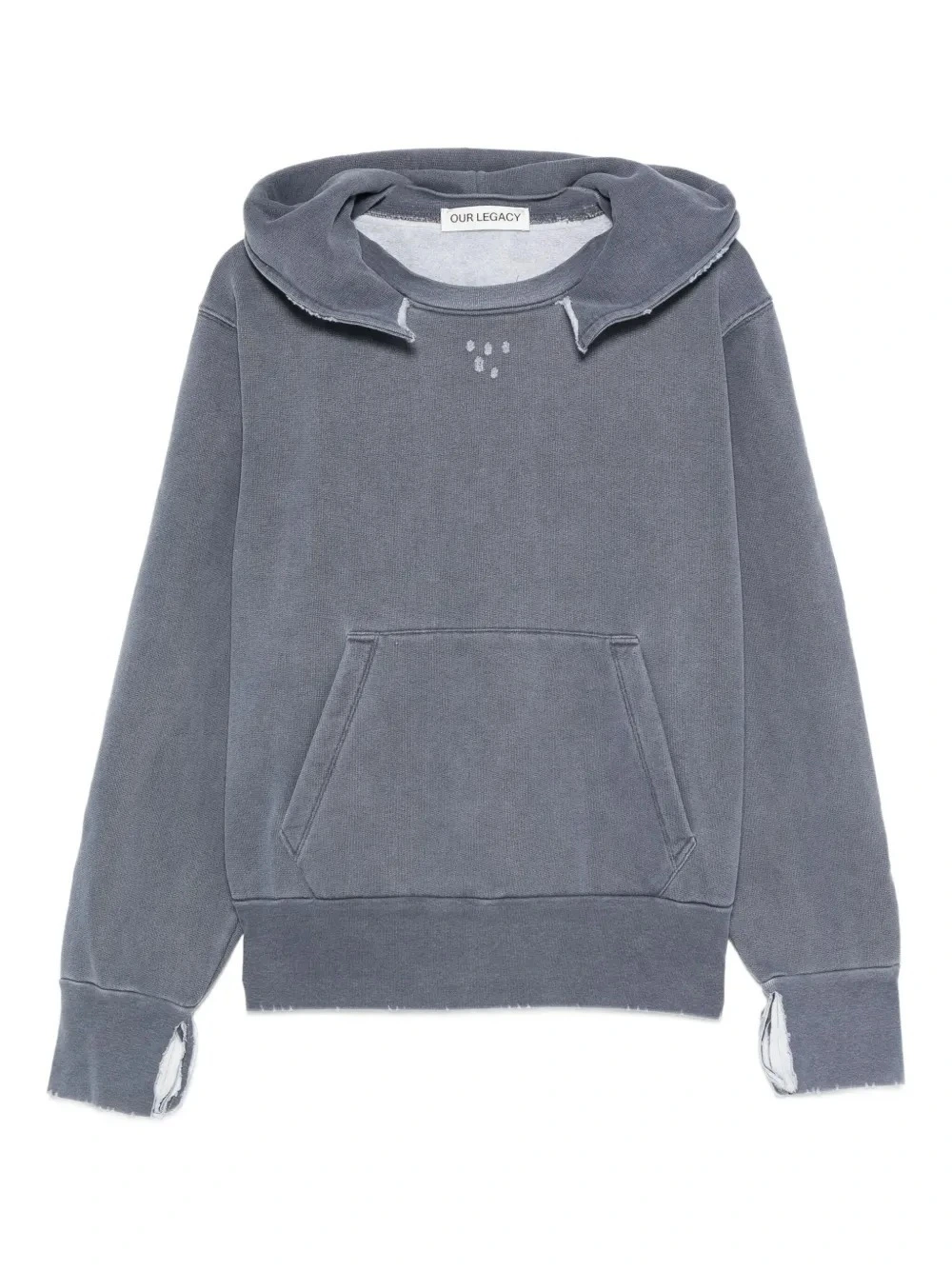 Custom Clothing Manufacturer Distressed Acid Wash Oversized 460g Cotton Hoodie with Pocket 1