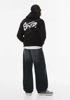 Custom Clothing Manufacturer DTG Printing Graphic Oversized 500g Cotton Hoodie with Pocket 6
