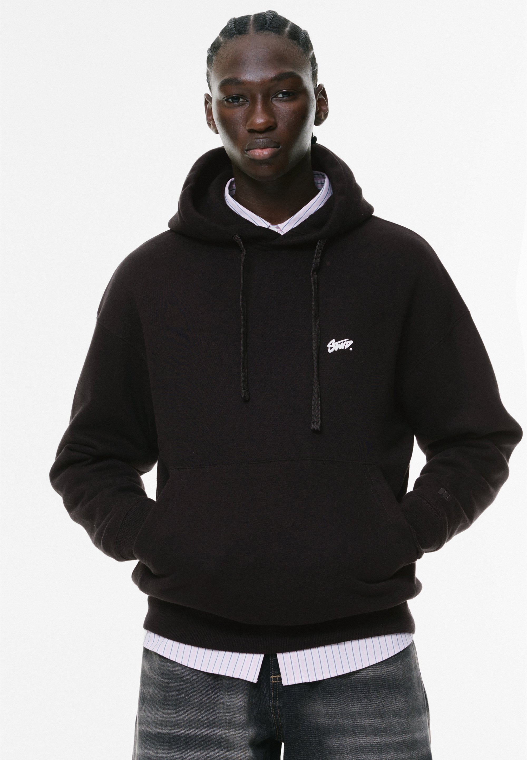 Custom Clothing Manufacturer DTG Printing Graphic Oversized 500g Cotton Hoodie with Pocket 3