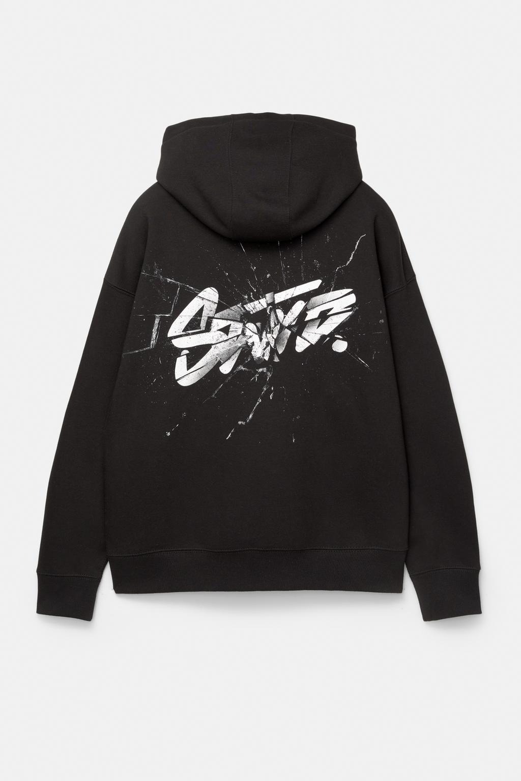Custom Clothing Manufacturer DTG Printing Graphic Oversized 500g Cotton Hoodie with Pocket 2