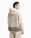 Özel Giyim Üreticisi Baskılı Asit Yıkamalı Büyük Beden 550g Pamuklu Kapüşonlu Sweatshirt-HD026 2