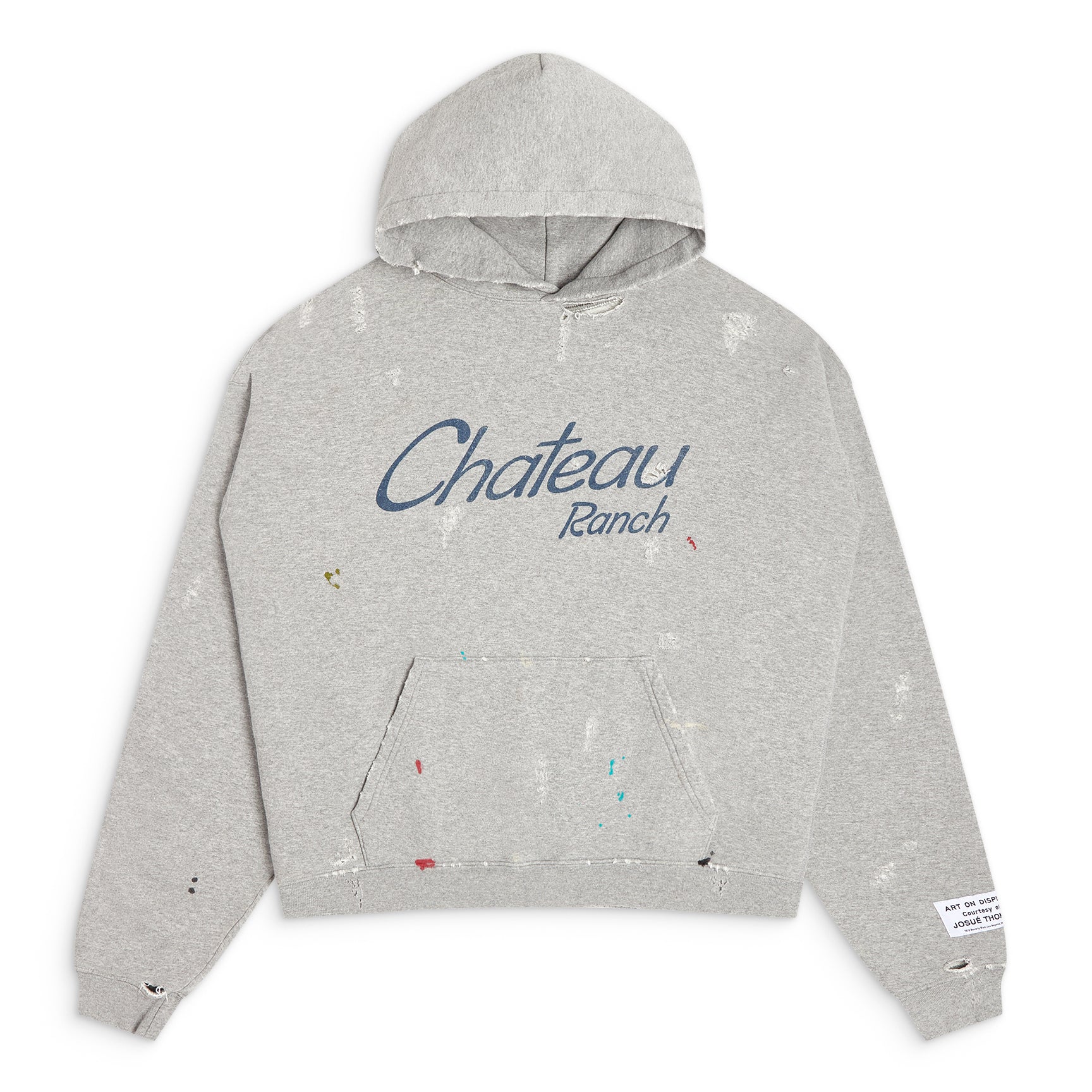 Custom Clothing Manufacturer Printing Distressed Oversized 500g Cotton Hoodie-HD028