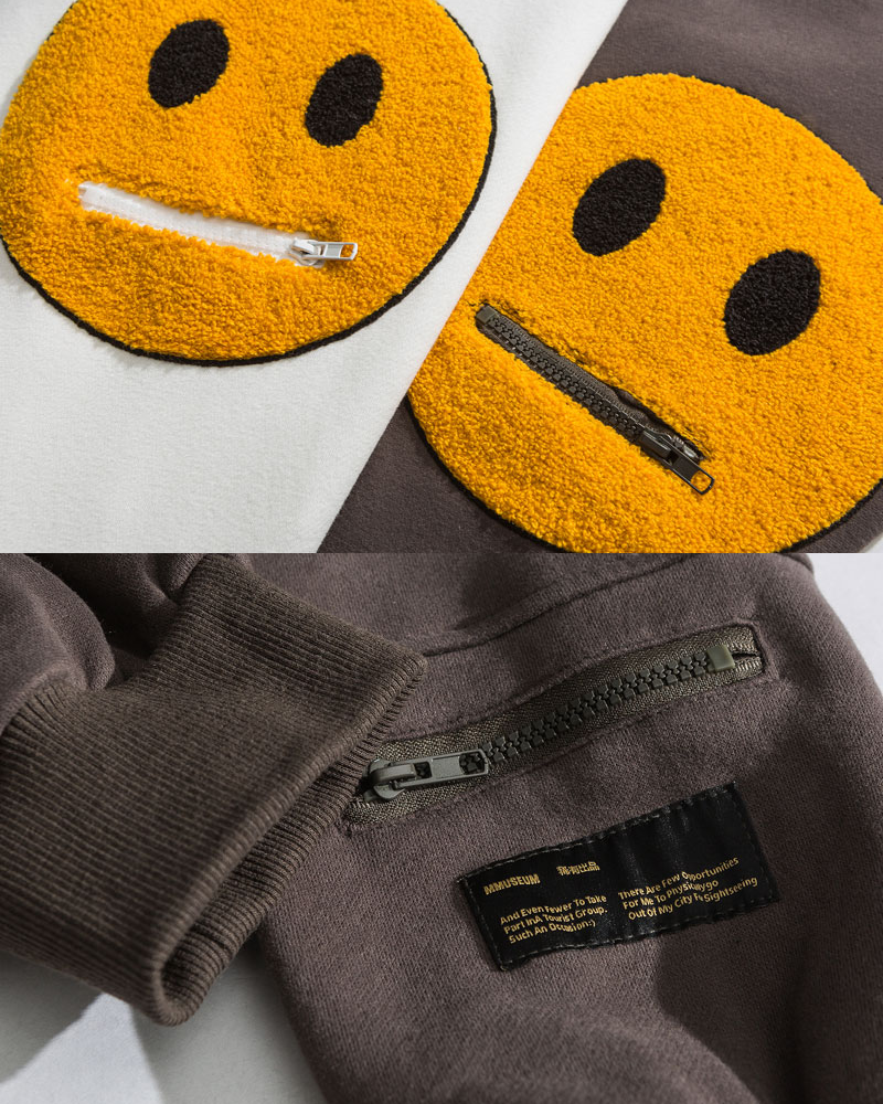 Fabricant de vêtements personnalisés, impression sur sweat à capuche oversize en coton 550 g, effet vieilli - HD029 5