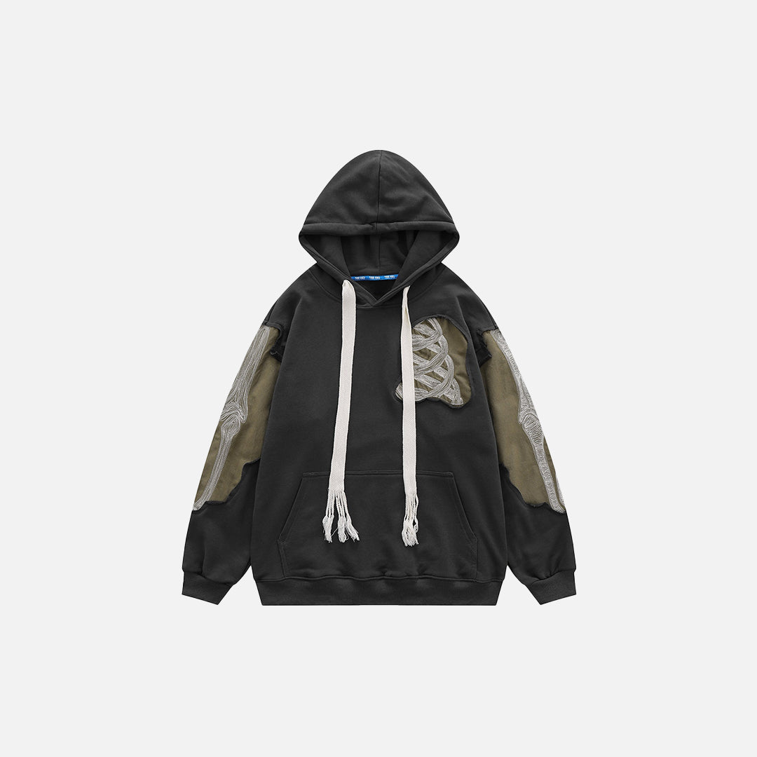 Özel Giyim Üreticisi Baskılı, İşlemeli, Büyük Beden 550g Pamuklu Cepli Kapüşonlu Sweatshirt - HD031 3