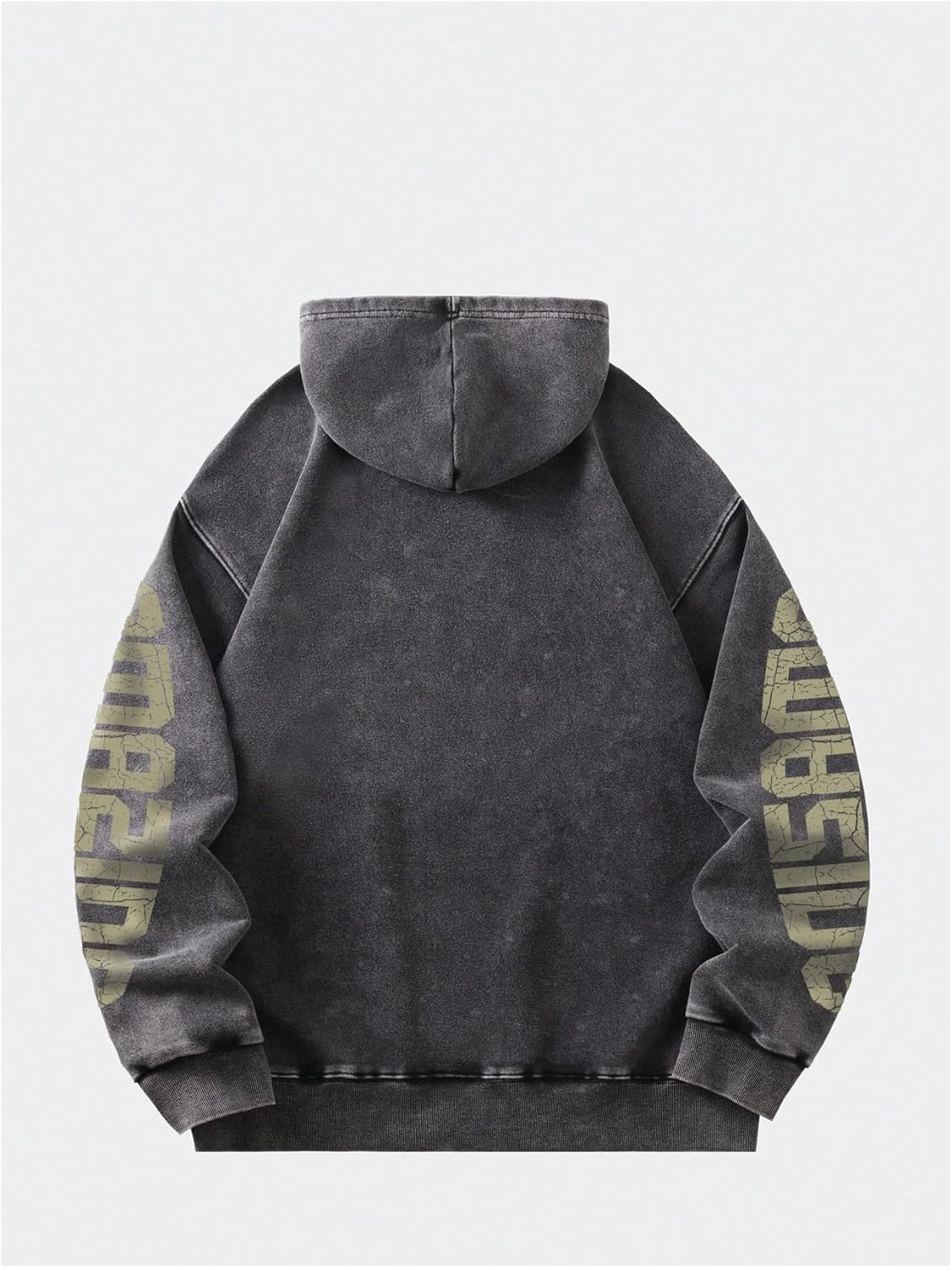 Custom Clothing Manufacturer Printing Acid Wash Distressed Oversized 600g Cotton Hoodie-HD032 2