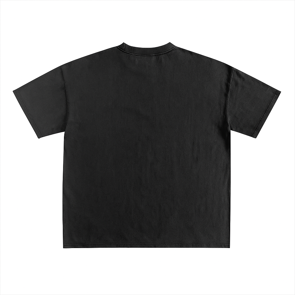 260 GSM Boxy Fit Graphic Short-Sleeved Crew Neck Polyester T-Shirts--BFTS001 3