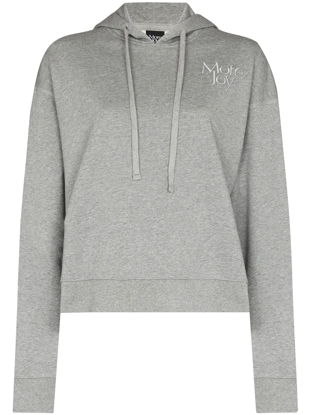 340g Custom Logo-Embroidered Long-Sleeved String Cotton Cropped Hoodie-CPHD001