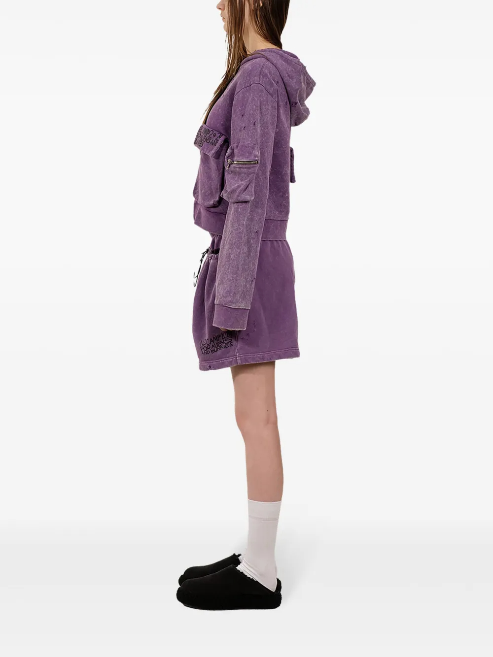 เสื้อฮู้ดแขนยาวผ้าฝ้าย 360 GSM แบบซิปหน้า มีกระเป๋า - CPHD003 6
