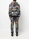 Ensemble de survêtement streetwear à col montant et imprimé graphique orné de strass (320 g) - SWTS002 4