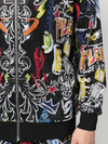 Ensemble de survêtement streetwear à col montant et imprimé graphique orné de strass (320 g) - SWTS002 5