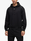 330G Black Logo Hooded Drop Shoulder CottonStreetwear Tracksuit Set-SWTS004 2