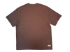 グラフィック 330 GSM コットン 半袖 クルーネック ブラウン Tシャツ ポケット付き - TS003 3