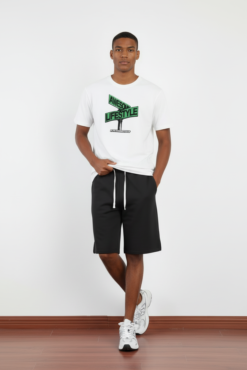260 g/m² DTG-Grafik-T-Shirts mit kurzen Ärmeln und Rundhalsausschnitt aus Bio-Baumwollmischung – GTS003 5