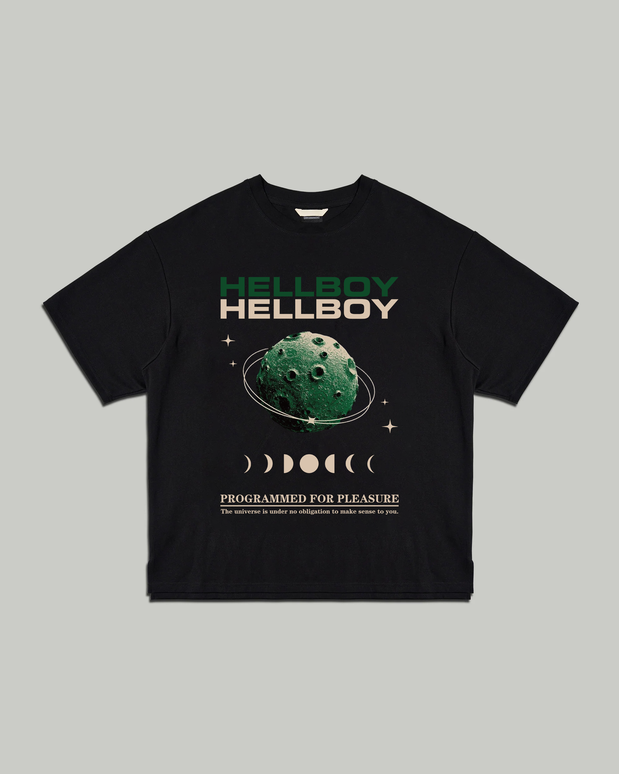 Camiseta de manga curta com gola redonda e estampa DTG em algodão orgânico misto, 230 GSM -- GTS001 2