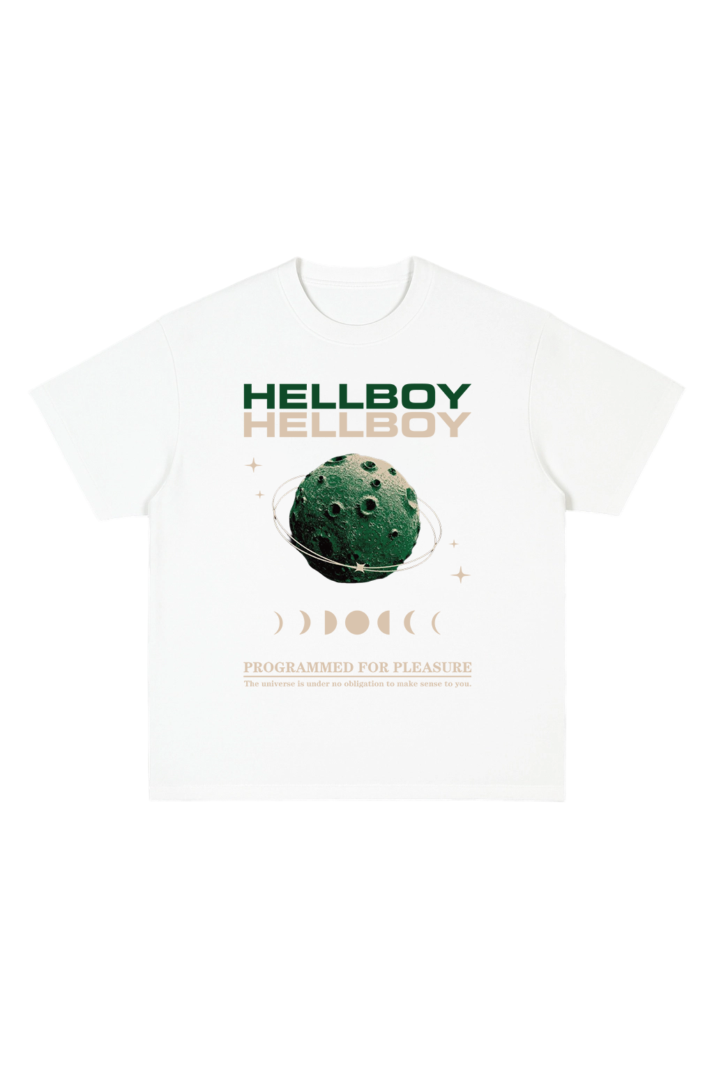 Camiseta de manga curta com gola redonda e estampa DTG em algodão orgânico misto, 230 GSM -- GTS001 3