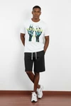 250 g/m² DTG-Grafik-T-Shirts mit kurzen Ärmeln und Rundhalsausschnitt aus Bio-Baumwollmischung – GTS007 4