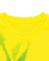 T-shirt en coton biologique épais 295 g/m², motif tie-dye jaune citron - TDTS001 7