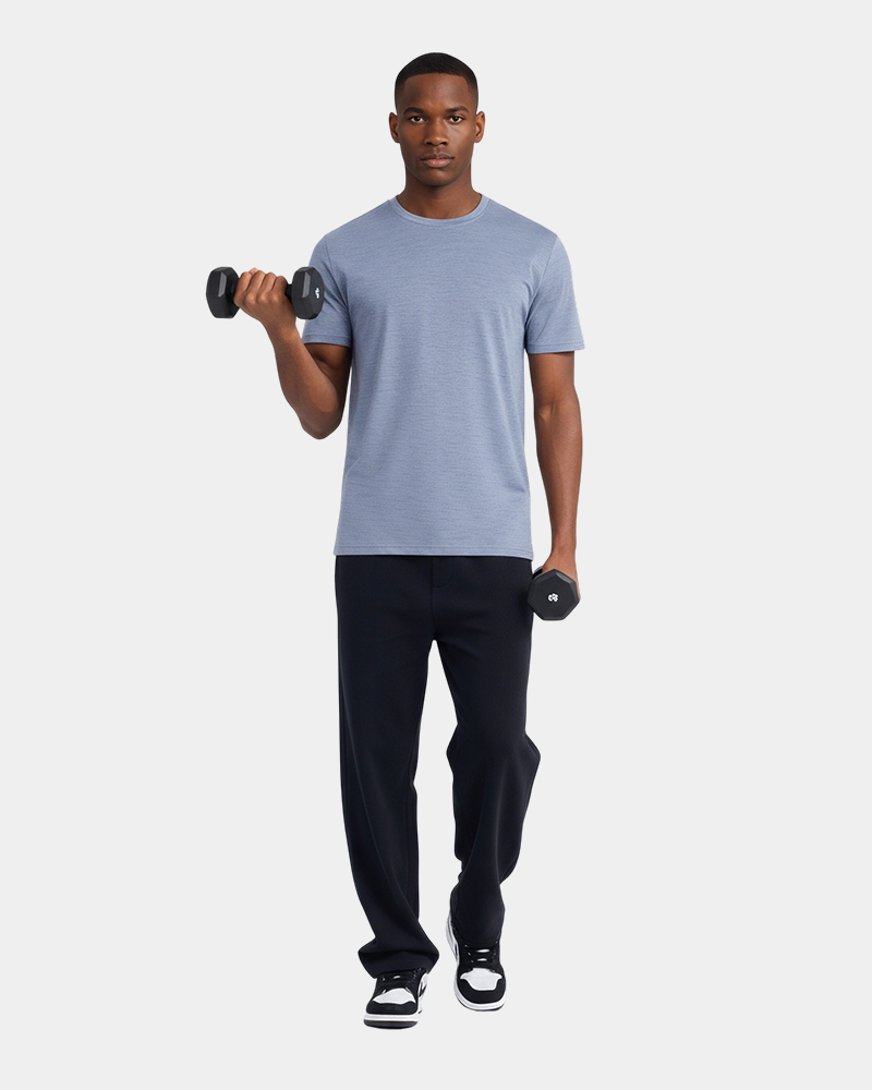 Custom Clothing Manufacturer Digital Printing Crewneck GT002 180g Blended Gym Shirt