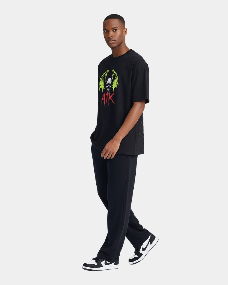 Fabricant de vêtements personnalisés, impression numérique, t-shirt à col rond graphique TS004, 220 g/m², mélange 5