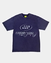 Custom Clothing Manufacturer Digital Printing Graphic Acid Wash Crewneck TS005 220g Cotton T Shirt 3