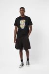 Camiseta de gola redonda com bordado de máscara Pop Art 265GSM, 100% algodão - EBDRTS012 5