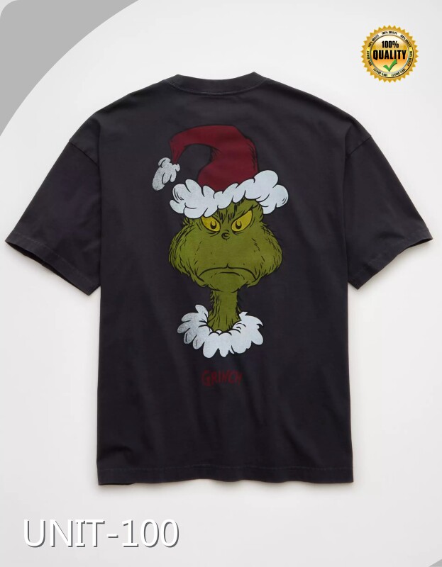 Custom Embroidery T Shirts​​ Boxy Fit T-Shirt Wholesale - UNIT-100
