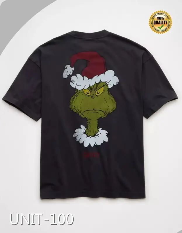 Custom Embroidery T Shirts​​ Boxy Fit T-Shirt Wholesale - UNIT-100 1
