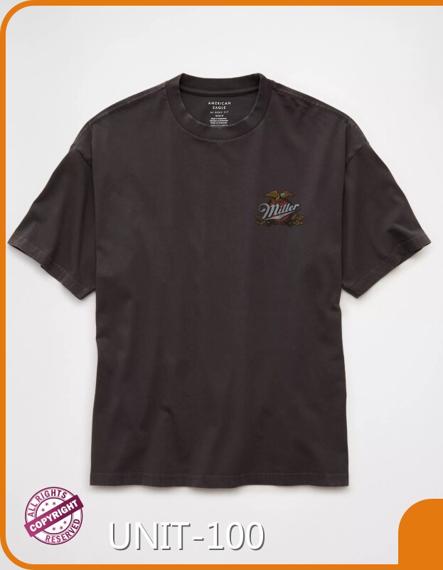 Boxy Fit T Shirt for Men​ Custom T-shirts Wholesale - UNIT-100