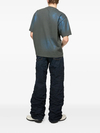 Camiseta masculina oversized de gola redonda, 260 g/m², com estampa de logo e efeito iridescente. 4