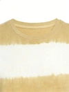 Camiseta de gola redonda em algodão orgânico com estampa tie-dye listrada e dobra horizontal, 240 g/m² 8