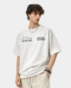 Camiseta personalizada oversized de algodão pesado 290GSM - 100% algodão com estampa de logotipo em 3D 1